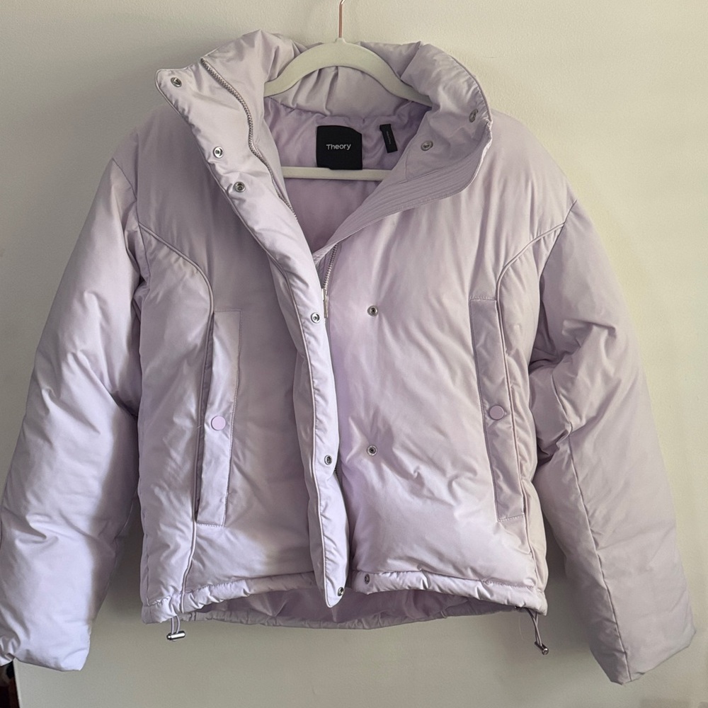 Theory Women's Lavender Puffer Jacket